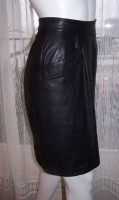 JUPE en CUIR « Karl LAGERGFELD » T38 vintage